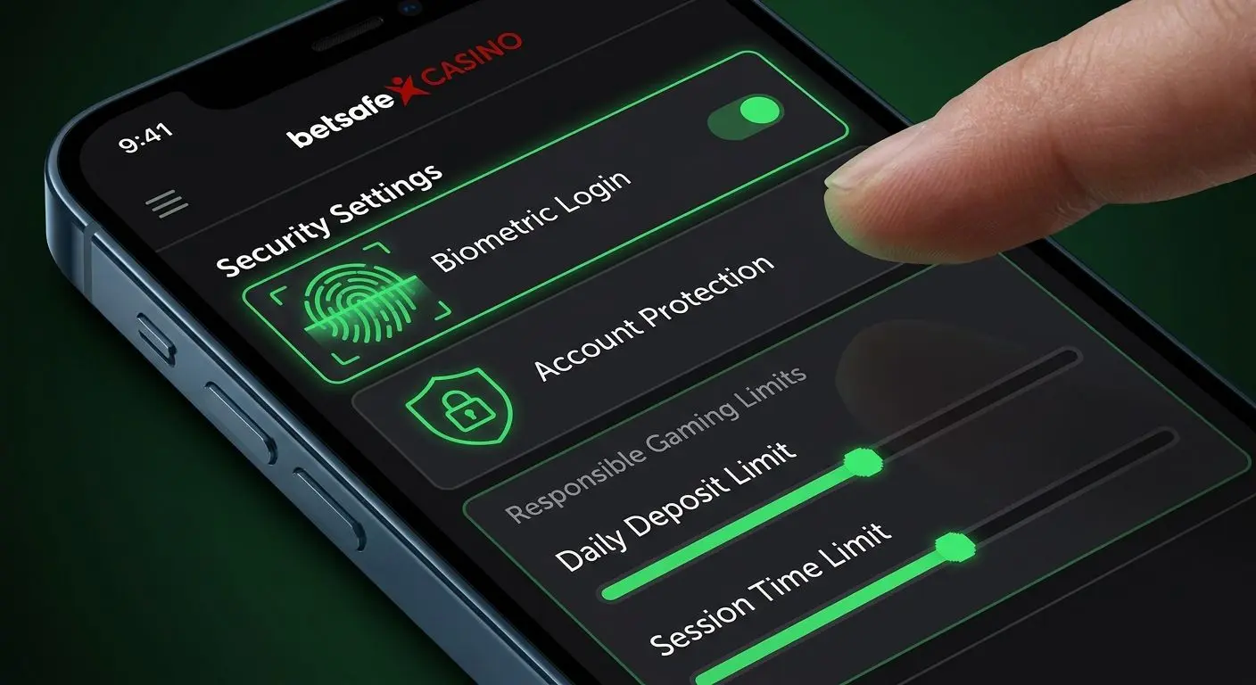 Opciones de seguridad y límites de juego responsable en app de Bwin