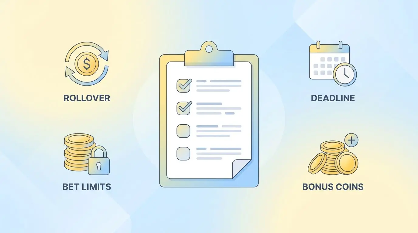 Checklist de puntos a revisar antes de aceptar un bono de Bwin