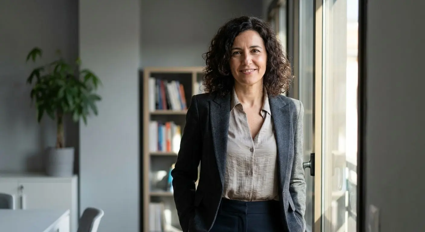 Retrato profesional de la autora de la política de privacidad